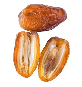 Dates isolated on white background. Stock Photos