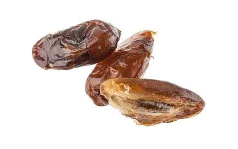 Dates isolated on white background Stock Photos