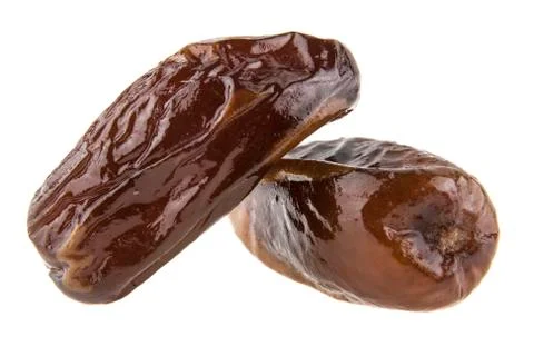 Dates isolated on white background Stock Photos