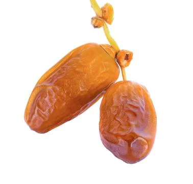 Dates isolated on white background 库存照片