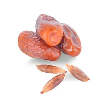Dates isolated on white background Foto stock