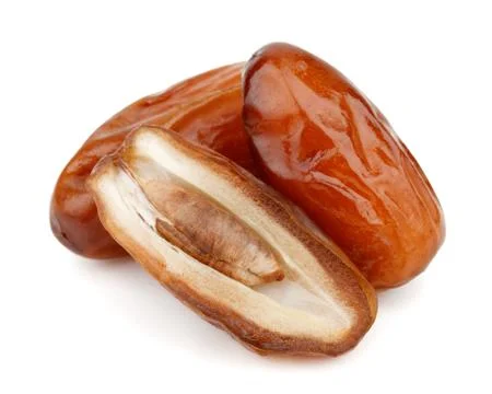 Dates isolated on white background Stock Photos