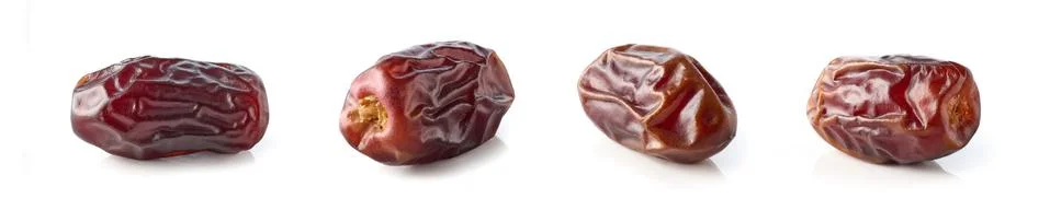 Dates isolated on white background Foto stock