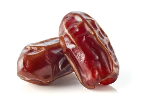 Dates isolated on white background Stock Photos