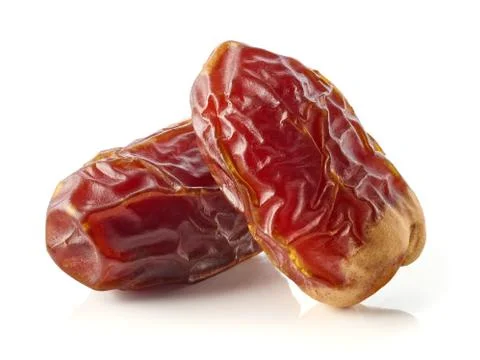 Dates isolated on white background Stock Photos