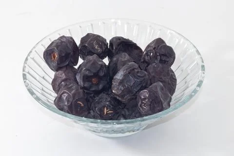 Dates isolated on white background Foto stock