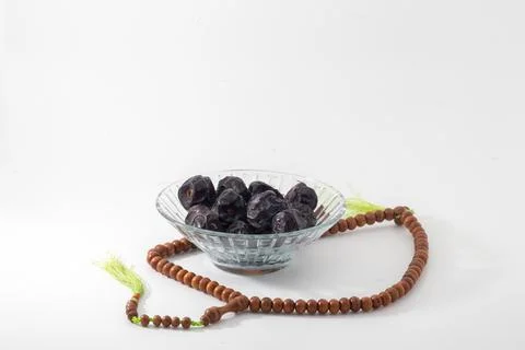 Dates isolated on white background Foto stock