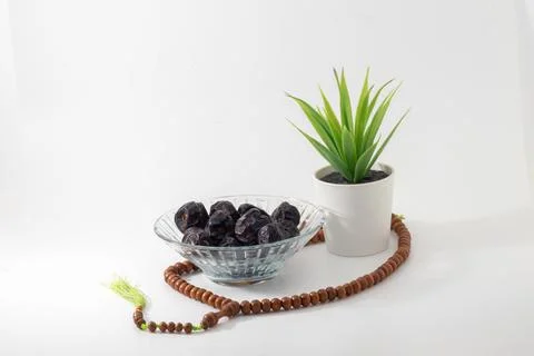 Dates isolated on white background Stock Photos