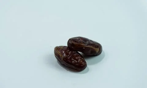 Dates isolated on white background Stock Photos