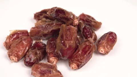 Dates isolated on white Stock Footage 330317511