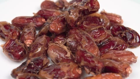 Dates isolated on white Stock Footage 330317512
