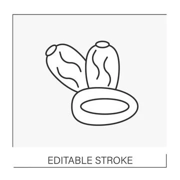 Dates line icon Stock Illustration