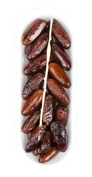 Dates in plastic packing Stock Photos