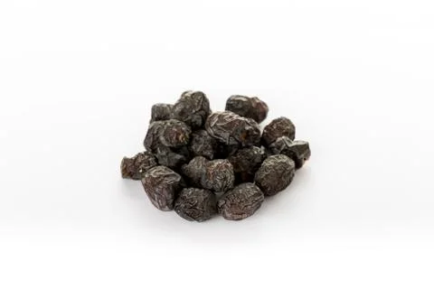 Dates in Plate - organic dates over white background - Arab Food Fotos Stock