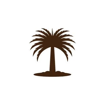 Dates tree  Logo Template vector symbol Stock Illustration