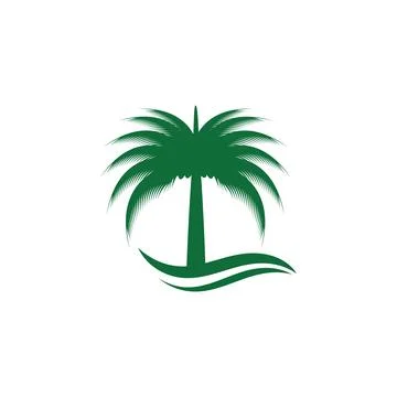 Dates tree  Logo Template vector symbol Stock Illustration