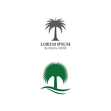 Dates tree  Logo Template vector symbol Stock Illustration