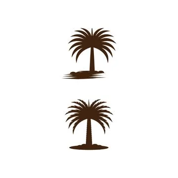 Dates tree  Logo Template vector symbol Stock Illustration