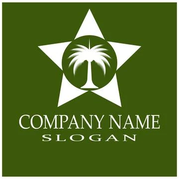 Dates tree Logo Template vector symbol Stock Illustration