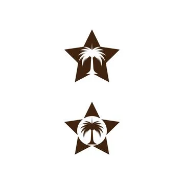 Dates tree  Logo Template vector Stock Illustration