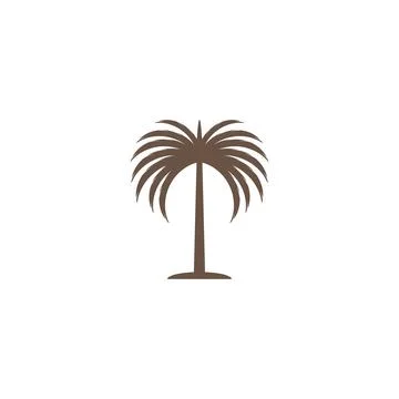 Dates tree Wave Logo Template vector symbol Stock Illustration