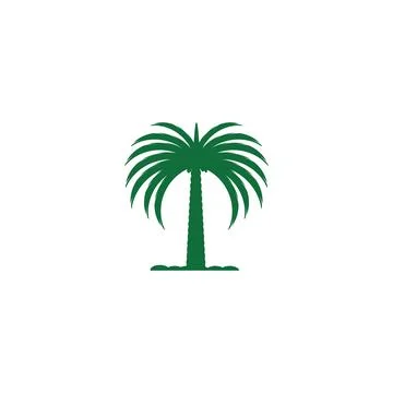 Dates tree Wave Logo Template vector symbol Stock Illustration