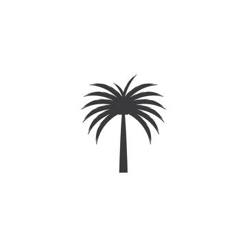 Dates tree Wave Logo Template vector symbol Stock Illustration