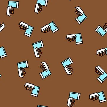 Dates water islam vector seamless pattern Stock Illustration