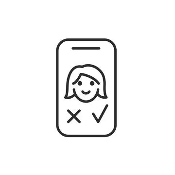 Dating App Icon Stock Illustration