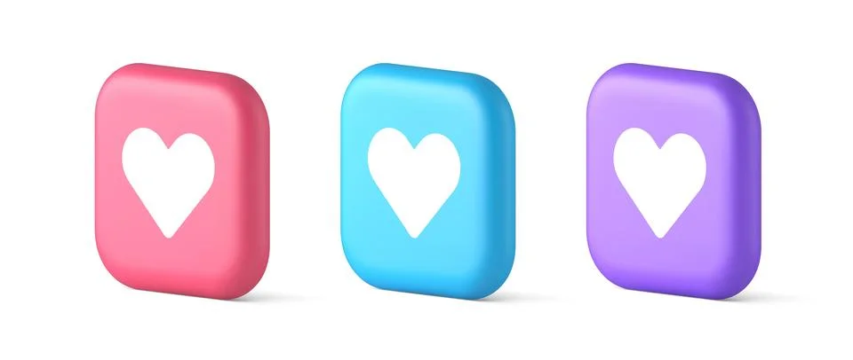 Dating application mobile interface button with heart social network commun.. イラスト素材