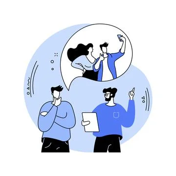 Dating coach isolated cartoon vector illustrations. Illustrazione stock