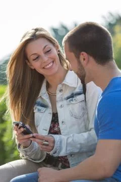 Dating couples Foto stock