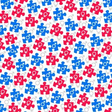 Dating puzzle Stock-Illustration