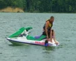 Daughter Boarding Jet Ski SD Footage