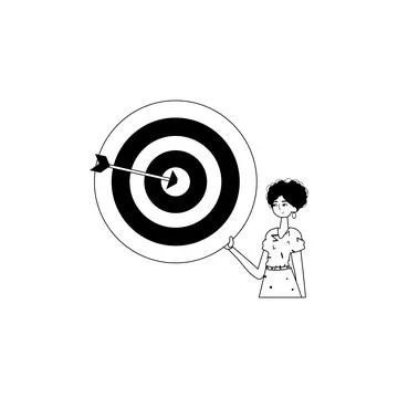 The daughter is holding a devour with arrow in the compilation . skill conc.. イラスト素材