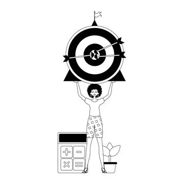 The daughter is holding a devour with arrow in the compilation . skill conc.. イラスト素材