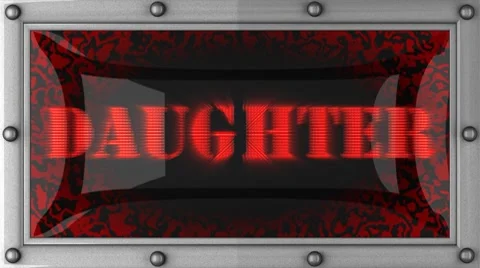 Daughter on led Stockbeeldmateriaal 8693622