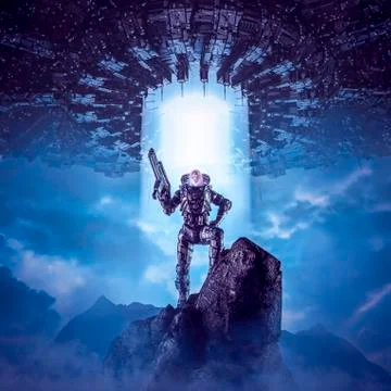 Daughter of the new dawn Illustrazione stock