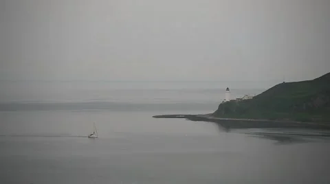 Davaar island and lighthouse Stock Footage 51843209