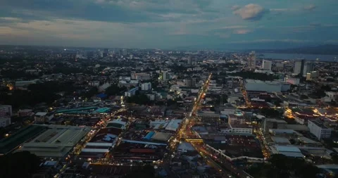 Davao City in the Philippines. Vídeo Stock 253612939