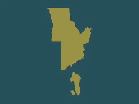 Davao del Norte, Philippines. Solid color shape Illustrazione stock