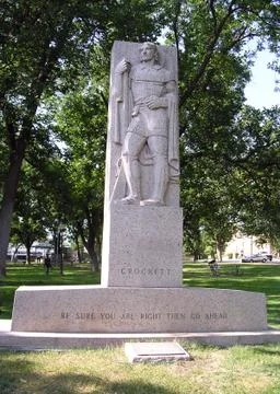 Davey Crockett Statue Stock Photos