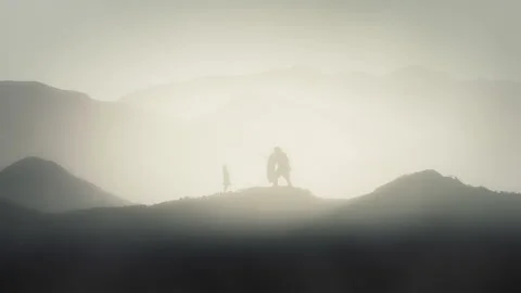 David and Goliath Stock Footage 151033933