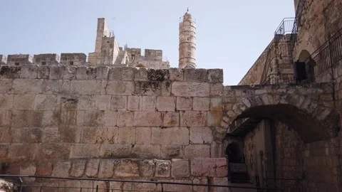 David Citadel Tower of David Stock Footage 144053289
