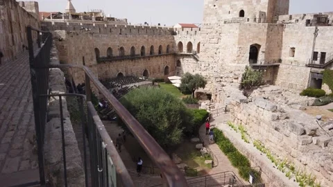 David Citadel Tower of David Stock Footage 144053317