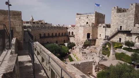 David Citadel Tower of David Stock Footage 144053323