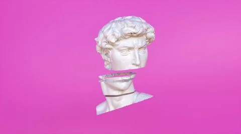 David head glitch David head glitch. Computer generated 3d render Copyrigh... Stock Photos