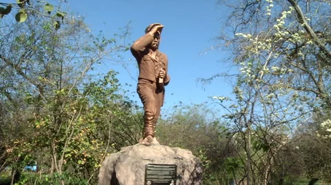 David Livingstone Statue 스톡 동영상 47491264