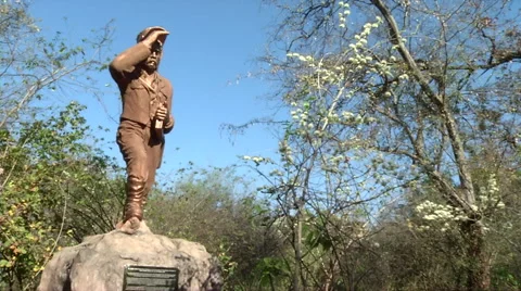 David Livingstone Statue 스톡 동영상 47491686