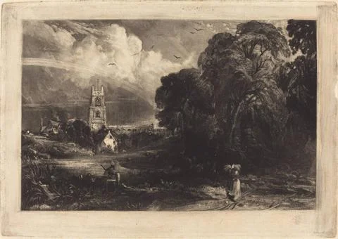David Lucas after John Constable, Stoke by Neyland, 1830 Stoke-by-Neyland ... Stock Photos